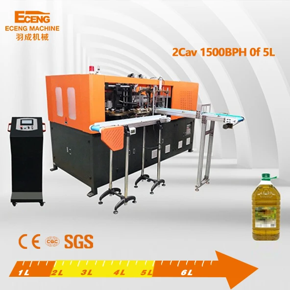 Edible Oil/sunflower Oil/water PET Bottle Blowing Machine 2-5L 1/2/3 Cavity
